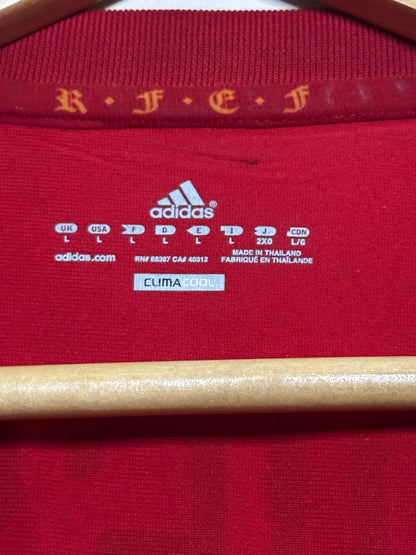 Andres Iniesta Spain 2010 home football shirt (L)