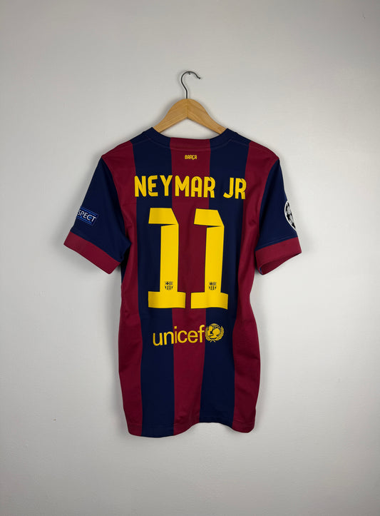 Neymar JR FC Barcelona 2014-15 Champions League final home football shirt (S)