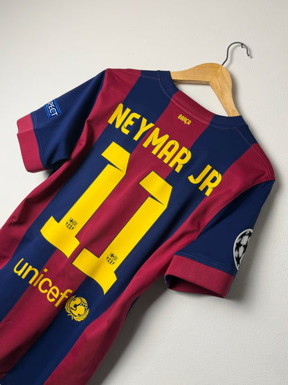 Neymar JR FC Barcelona 2014-15 Champions League final home football shirt (S)