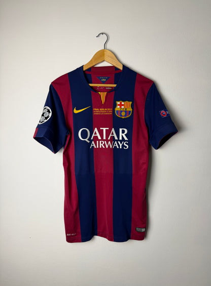 Neymar JR FC Barcelona 2014-15 Champions League final home football shirt (S)