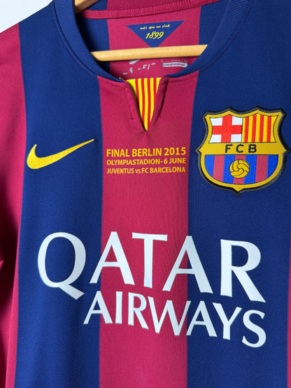 Neymar JR FC Barcelona 2014-15 Champions League final home football shirt (S)