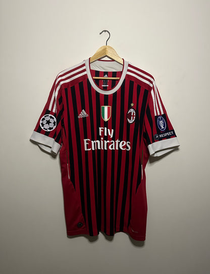Alexandre Pato AC Milan 2011-12 home football shirt (XL)