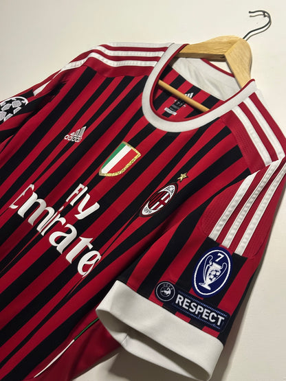 Alexandre Pato AC Milan 2011-12 home football shirt (XL)