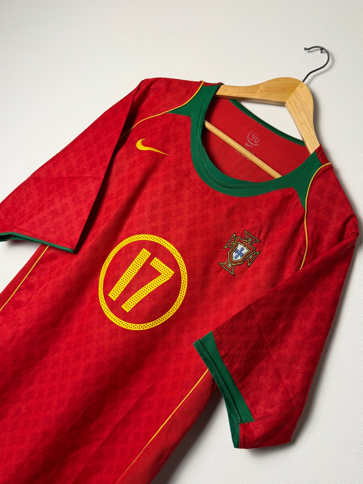 Cristiano Ronaldo Portugal 2004 home football shirt (L)