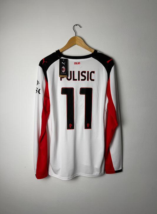 Christian Pulisic AC Milan 2025-26 away long sleeve football shirt (L)