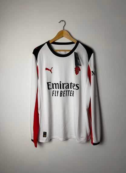 Christian Pulisic AC Milan 2025-26 away long sleeve football shirt (L)