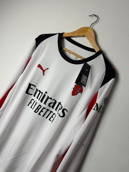 Christian Pulisic AC Milan 2025-26 away long sleeve football shirt (L)