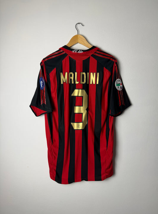 Maldini AC Milan 2005-06 home football shirt (XL)