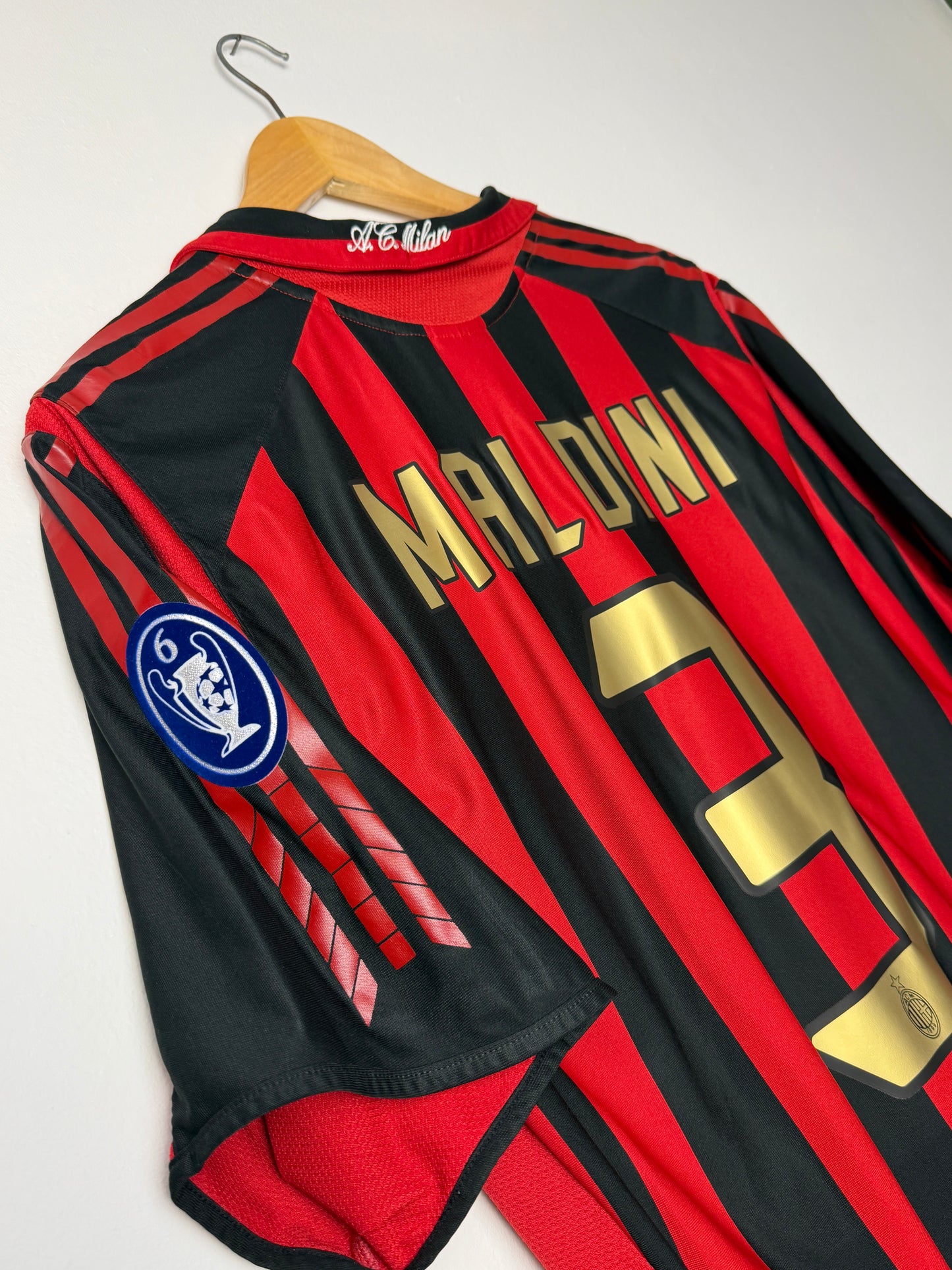 Maldini AC Milan 2005-06 home football shirt (XL)