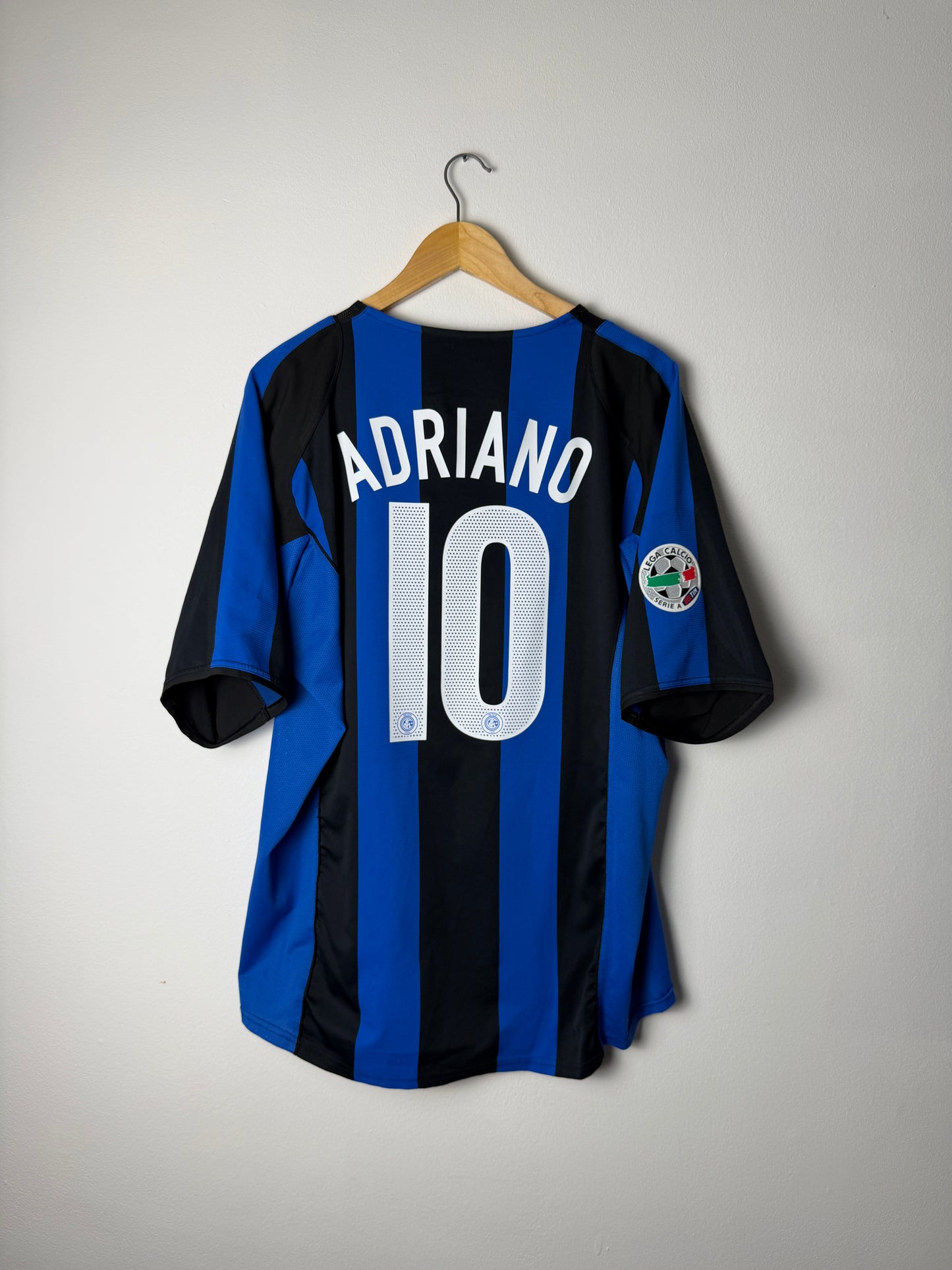 Adriano Inter Milan 2004-05 home football shirt (XL)