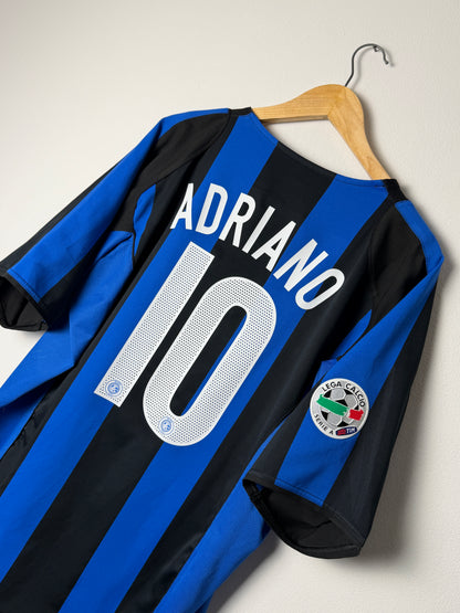 Adriano Inter Milan 2004-05 home football shirt (XL)