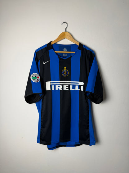 Adriano Inter Milan 2004-05 home football shirt (XL)