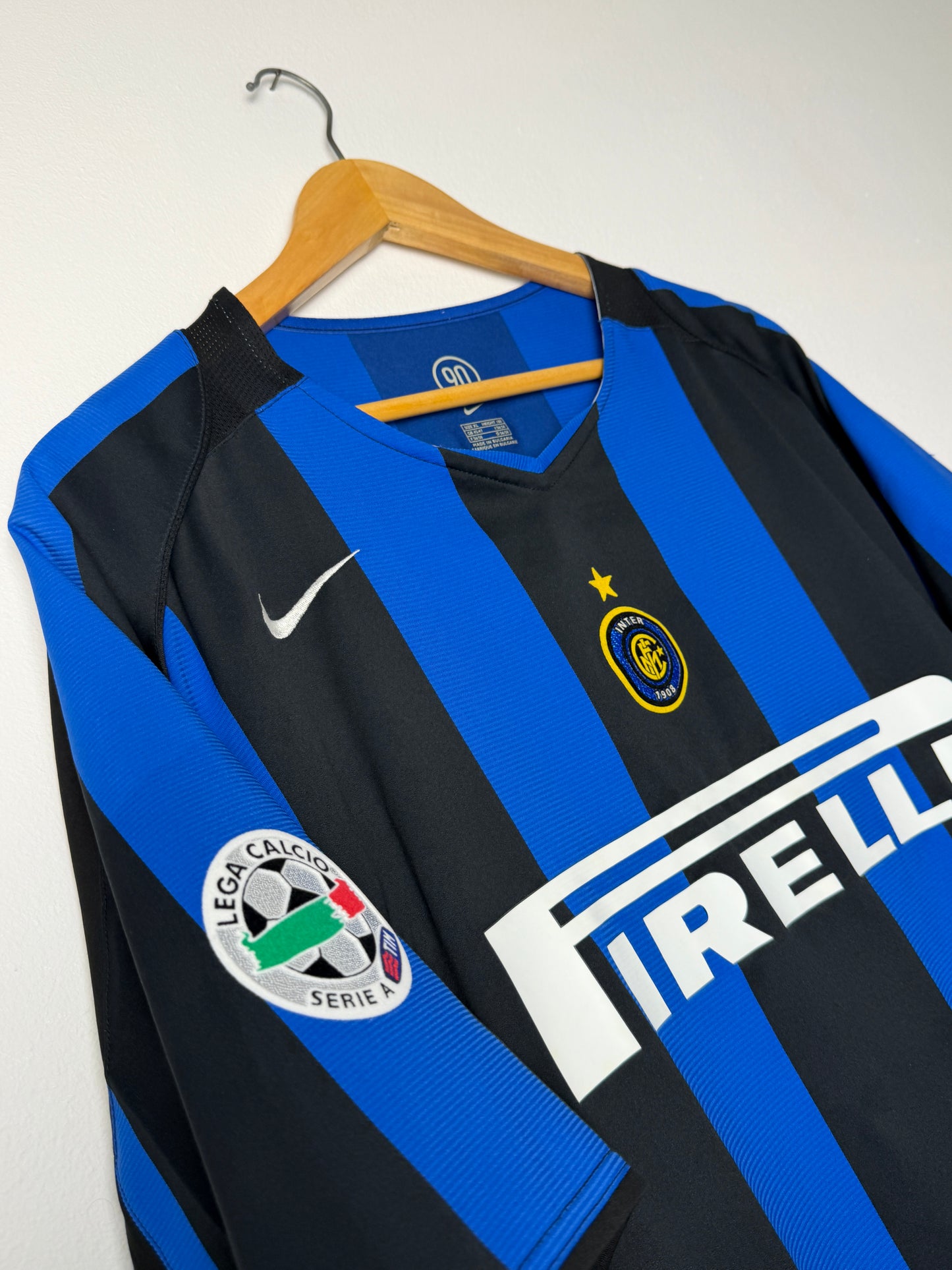 Adriano Inter Milan 2004-05 home football shirt (XL)