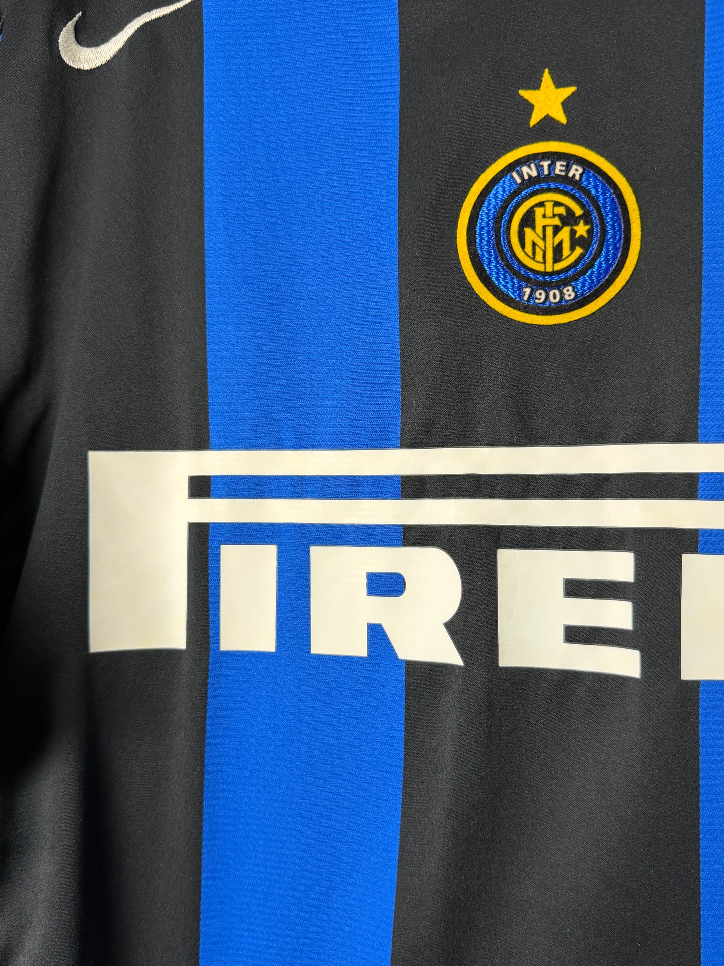 Adriano Inter Milan 2004-05 home football shirt (XL)