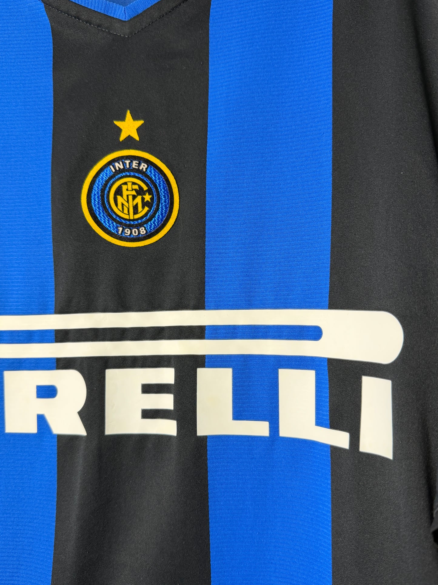 Adriano Inter Milan 2004-05 home football shirt (XL)
