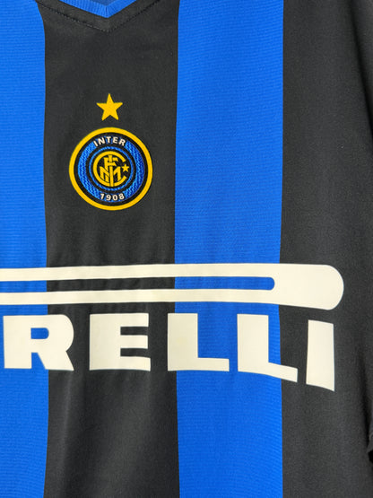 Adriano Inter Milan 2004-05 home football shirt (XL)