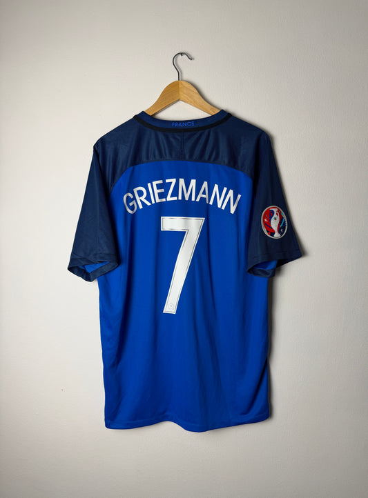 Antoine Griezmann France 2016 Euro home football shirt (XL)