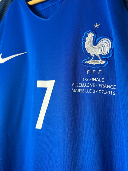 Antoine Griezmann France 2016 Euro home football shirt (XL)