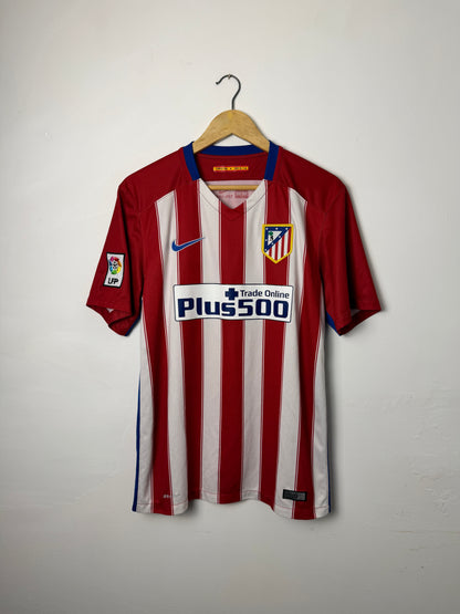 Antoine Griezmann Atletico Madrid 2015-16 home football shirt (M)