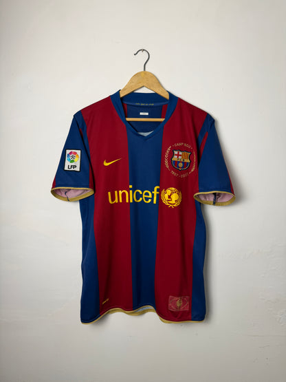 Lionel Messi FC Barcelona 2007-08 home football shirt (M)