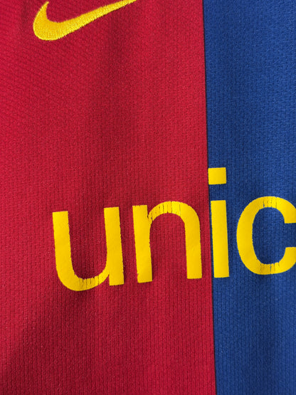 Lionel Messi FC Barcelona 2007-08 home football shirt (M)