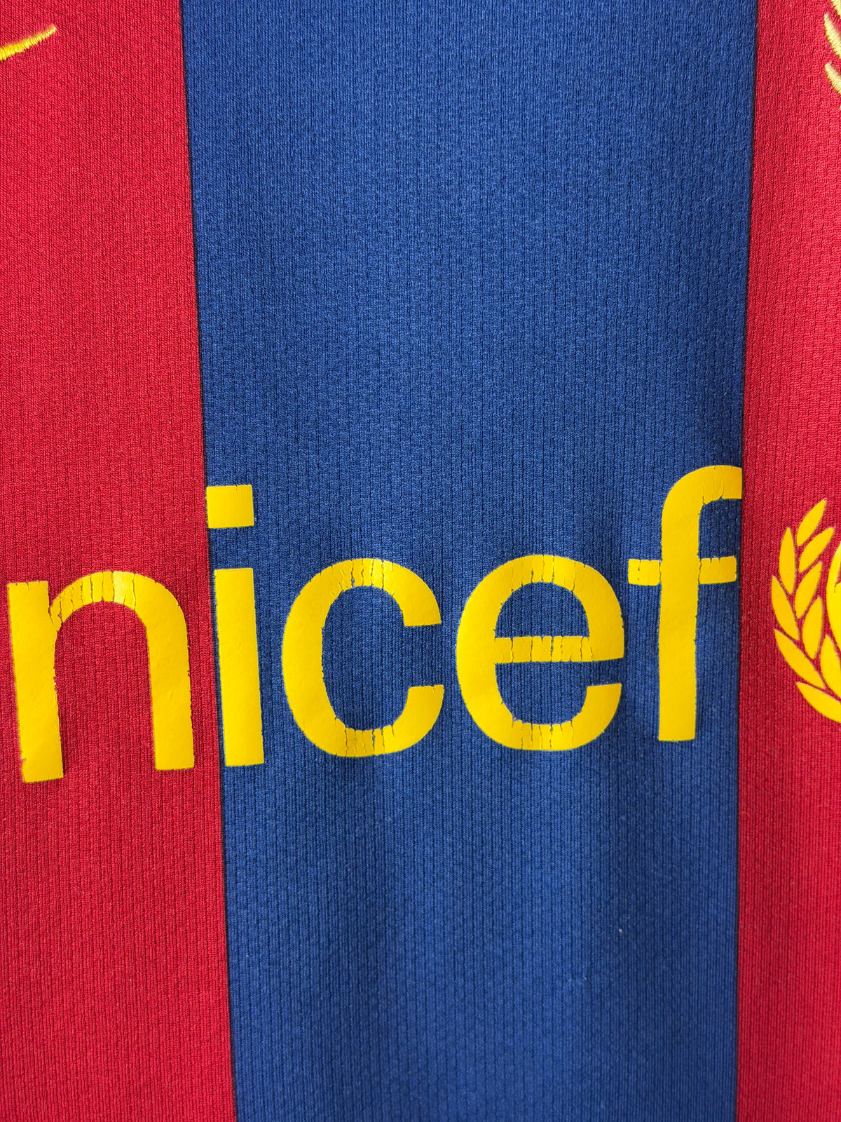 Lionel Messi FC Barcelona 2007-08 home football shirt (M)