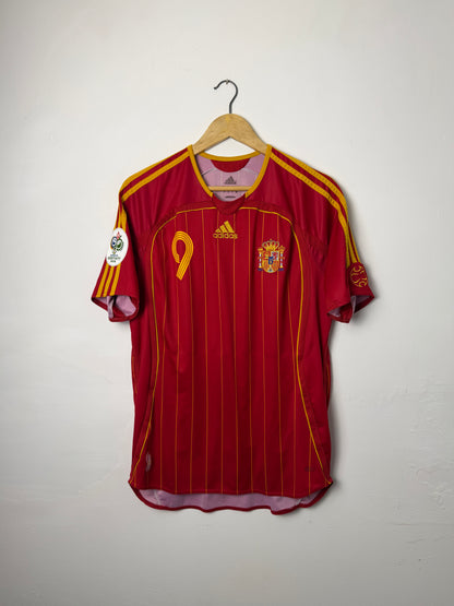 Fernando Torres Spain 2006 World Cup home football shirt (M)