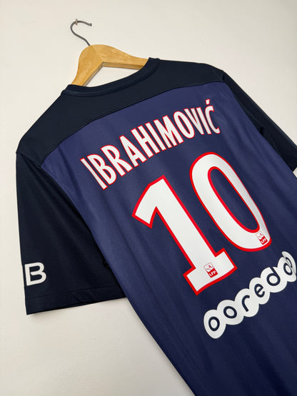 Zlatan Ibrahimovic PSG 2015-16 home football shirt (M)