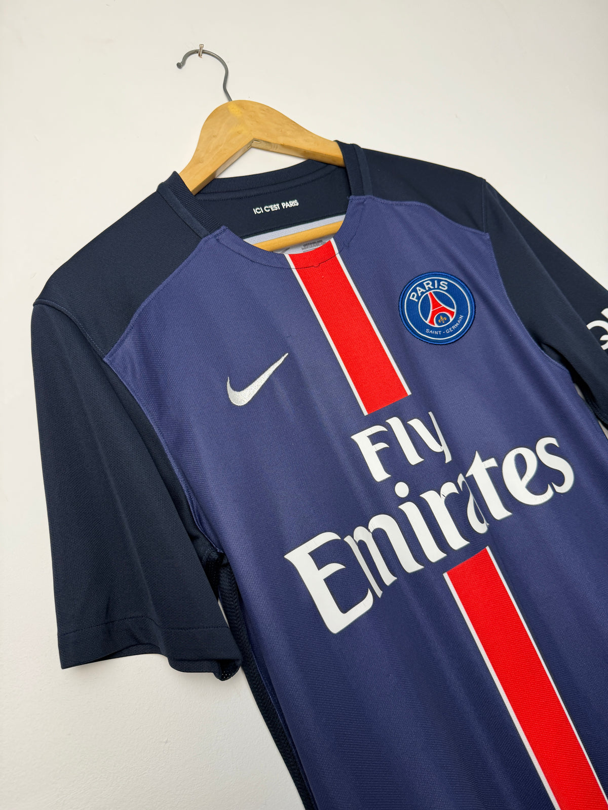 Zlatan Ibrahimovic PSG 2015-16 home football shirt (M)