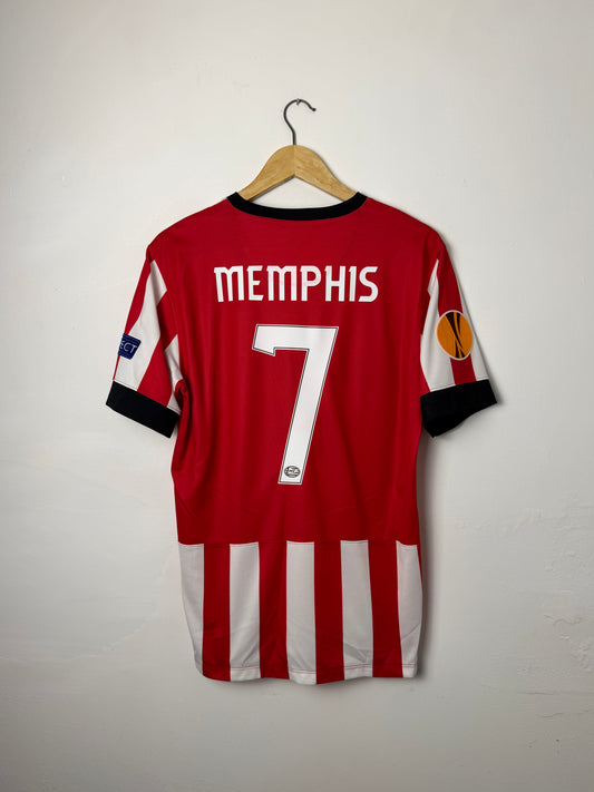 Memphis Depay PSV Eindhoven 2014-15 home football shirt (M)
