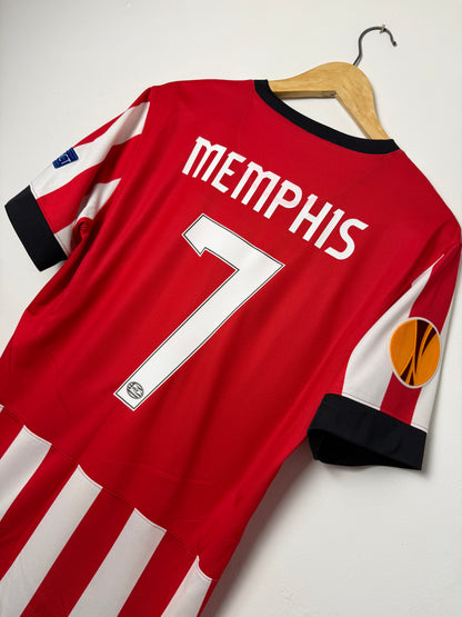 Memphis Depay PSV Eindhoven 2014-15 home football shirt (M)