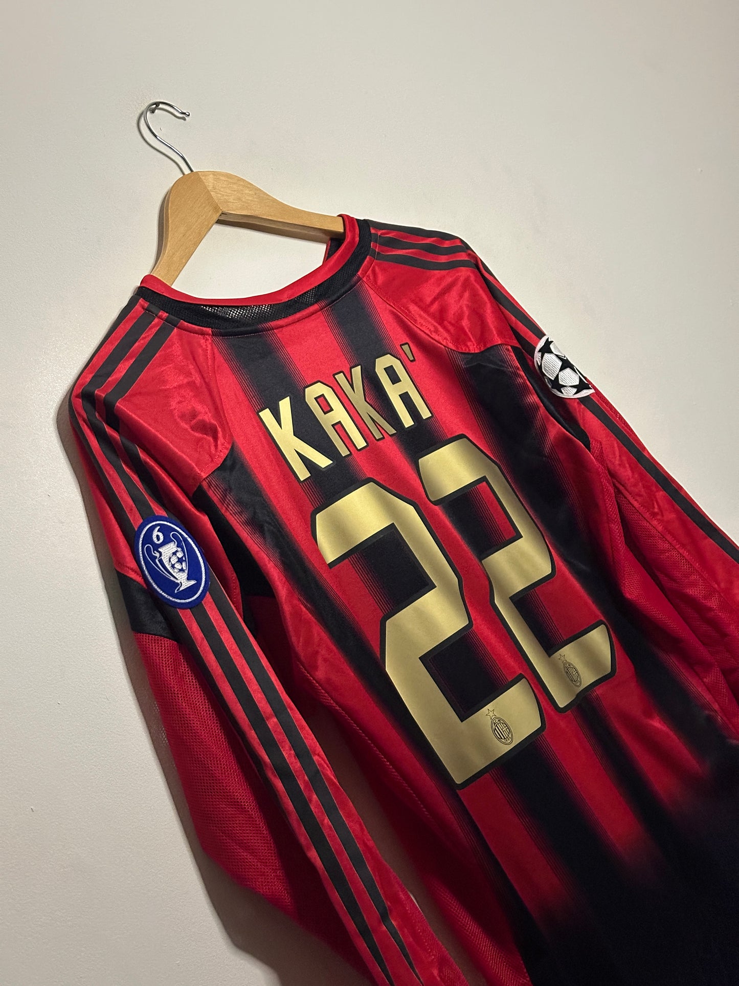 Kaka AC Milan 2004-05 long sleeve home football shirt (M)