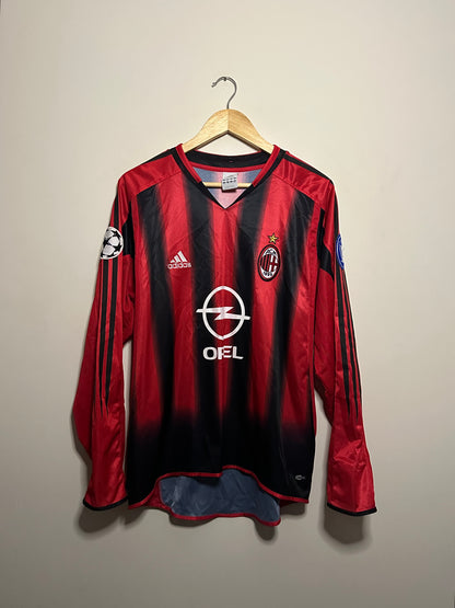 Kaka AC Milan 2004-05 long sleeve home football shirt (M)