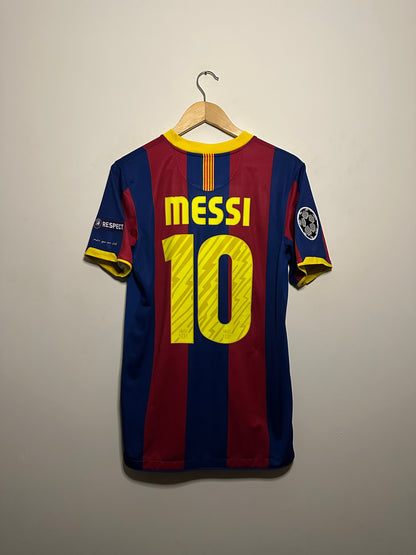 Lionel Messi FC Barcelona 2010-11 champions league final edition home football shirt (M)