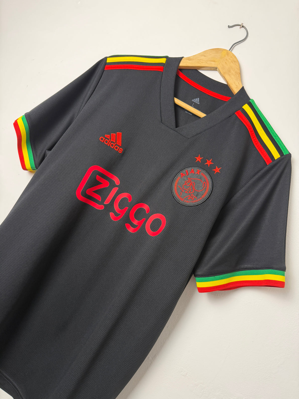 Ryan Gravenberch AFC Ajax 2021-22 third football shirt (L)