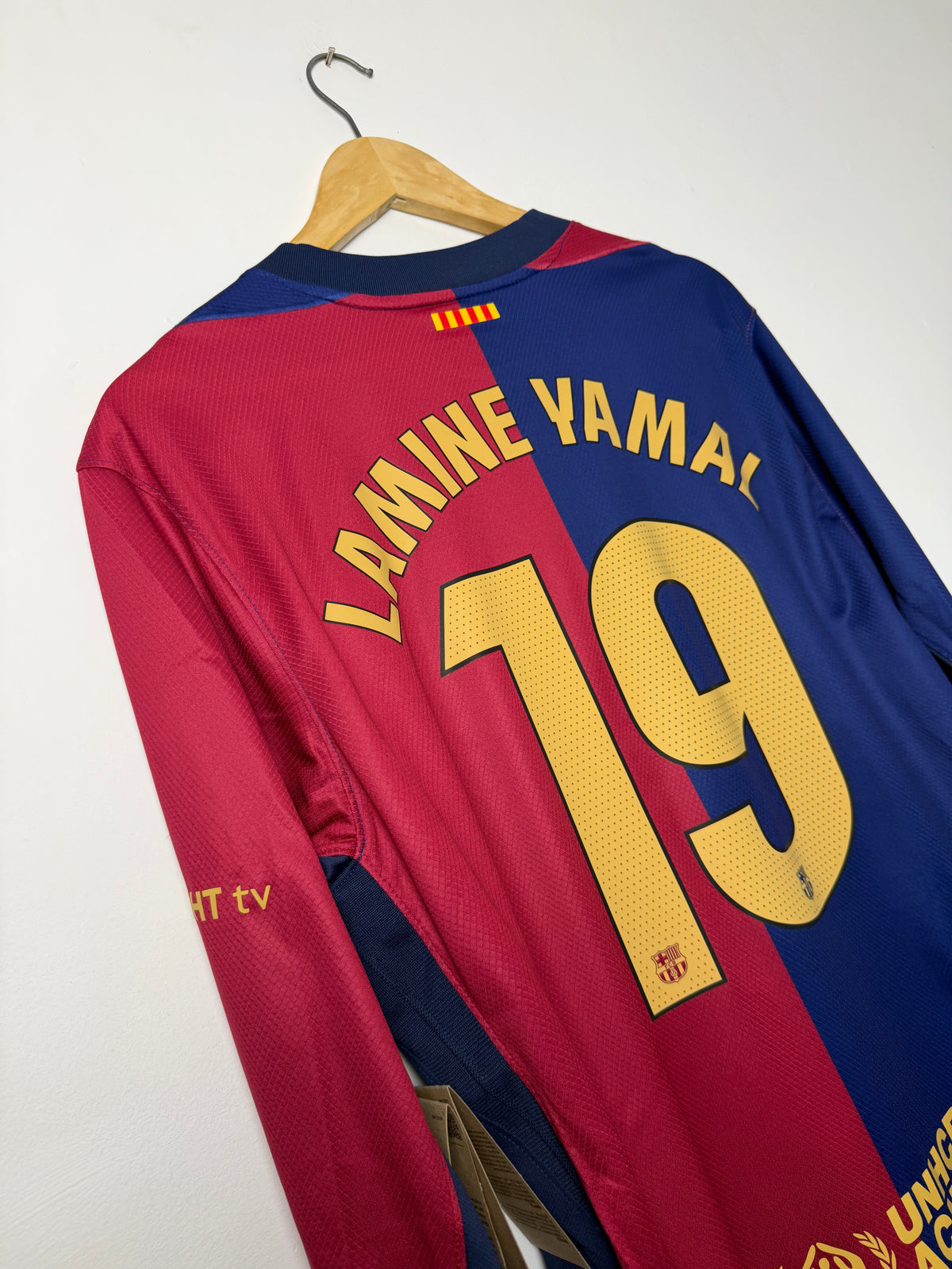 Lamine Yamal FC Barcelona 2024-25 long sleeve home football shirt (L)