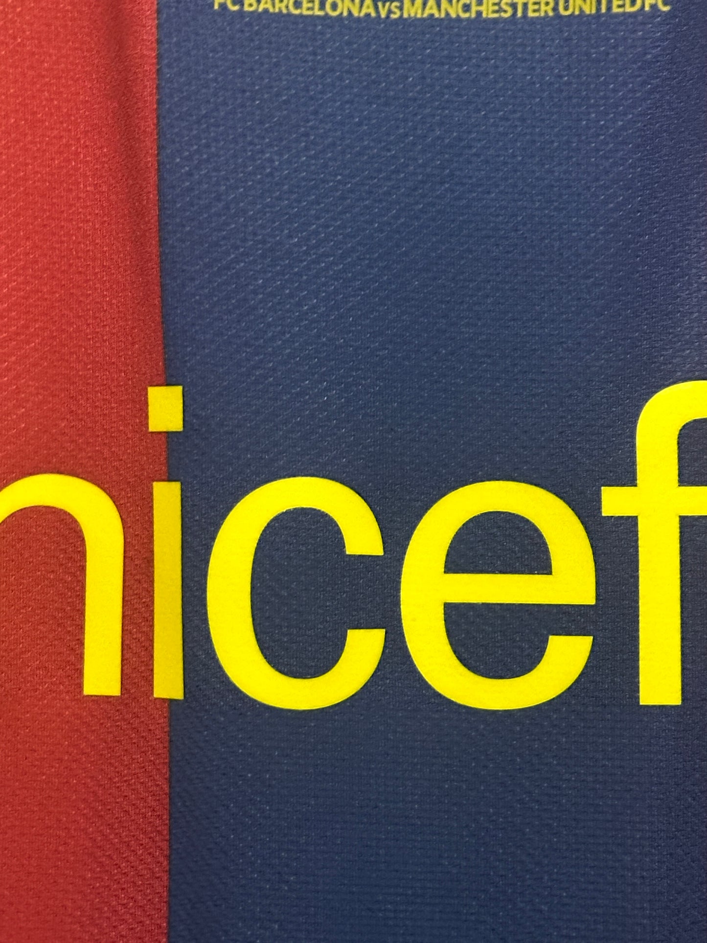 Lionel Messi FC Barcelona 2010-11 champions league final edition home football shirt (M)