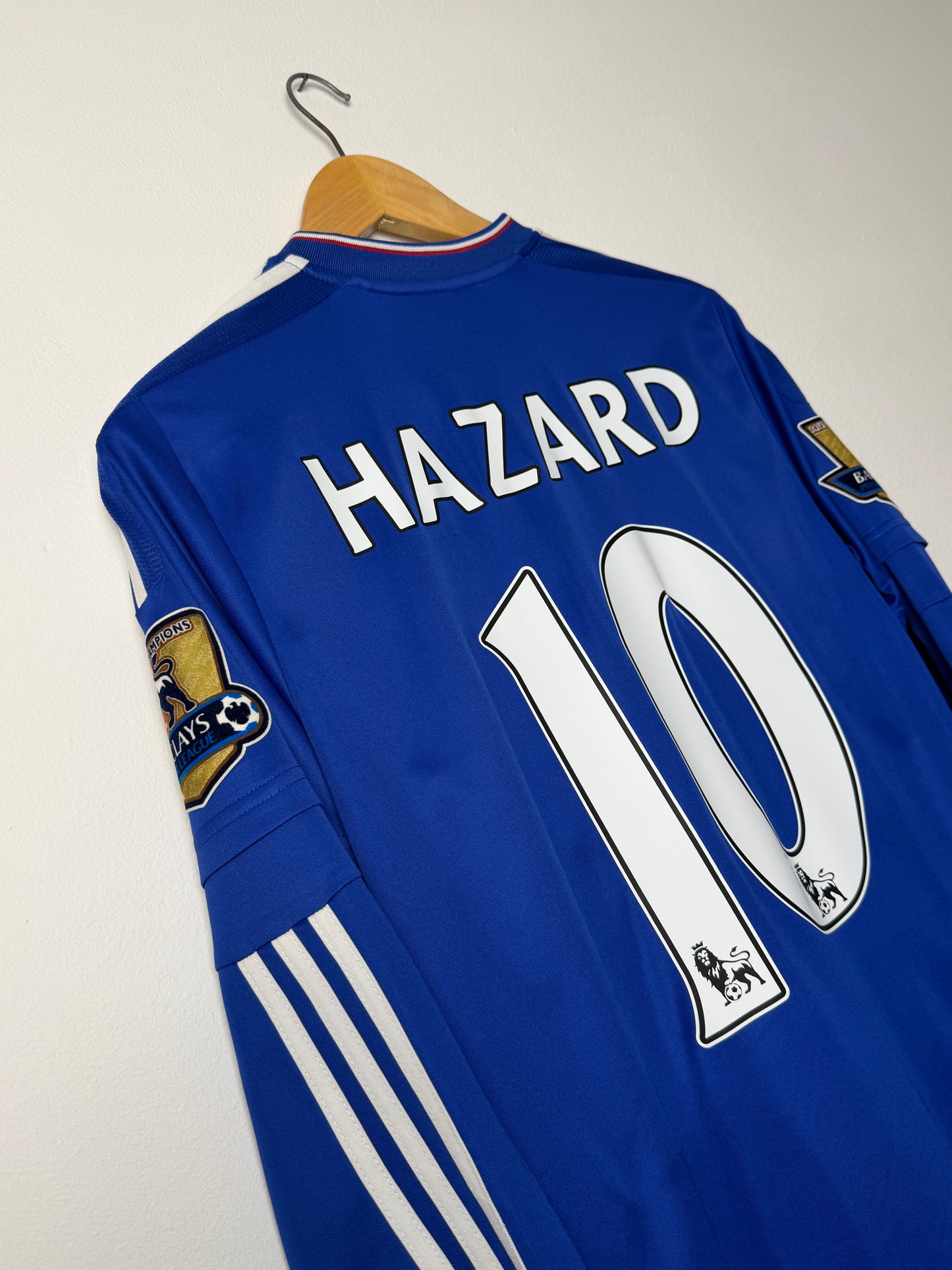 Eden Hazard Chelsea FC 2015-16 long sleeve home football shirt (M)