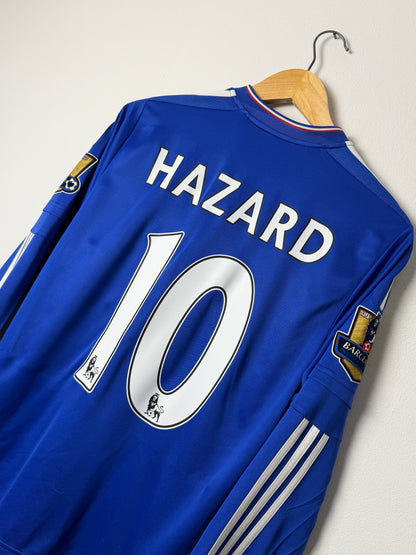 Eden Hazard Chelsea FC 2015-16 long sleeve home football shirt (M)