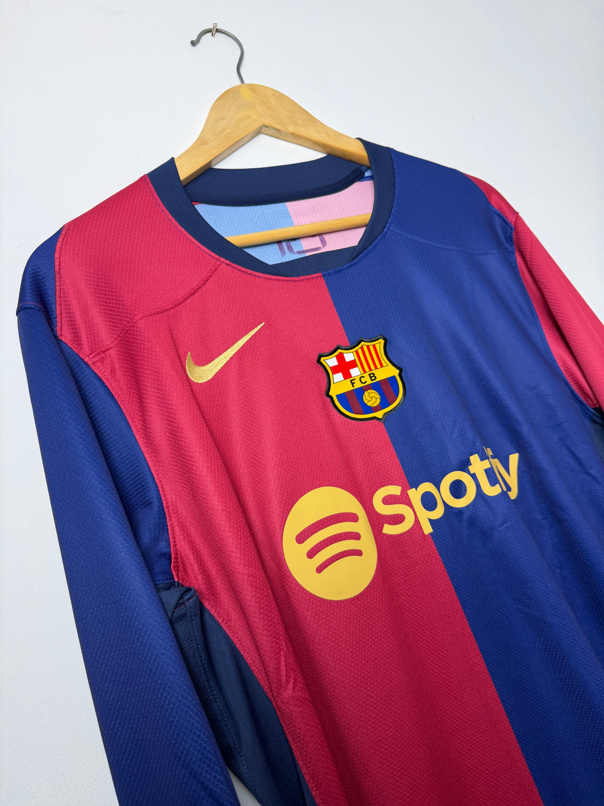 Lamine Yamal FC Barcelona 2024-25 long sleeve home football shirt (L)