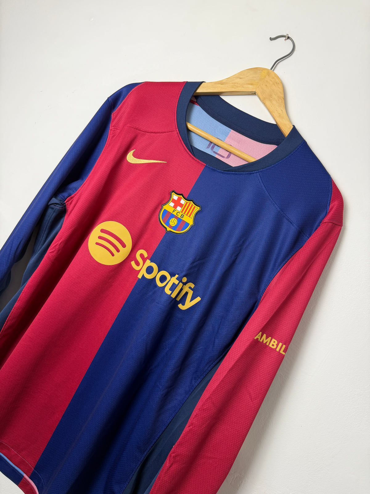 Lamine Yamal FC Barcelona 2024-25 long sleeve home football shirt (L)