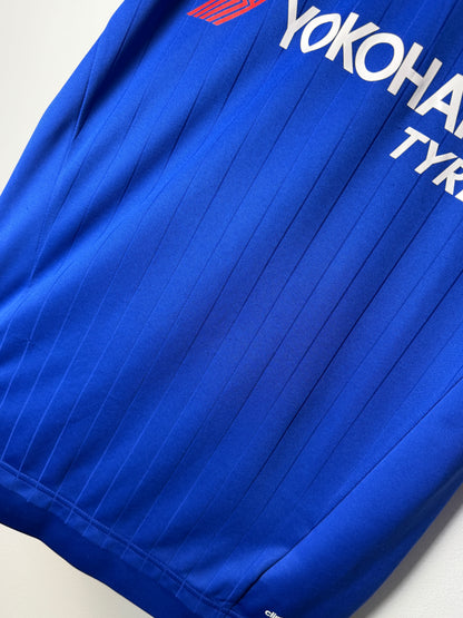 Eden Hazard Chelsea FC 2015-16 long sleeve home football shirt (M)