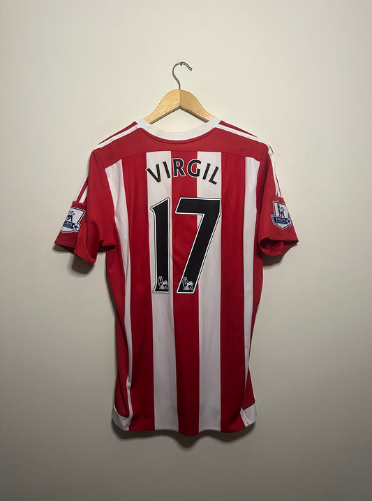 Virgil Van Dijk Southampton FC 2015-16 home football shirt (L)