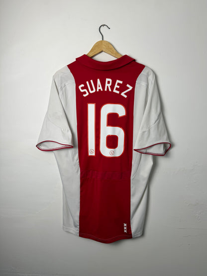 Luis Suarez AFC Ajax 2007-08 home football shirt (XL)