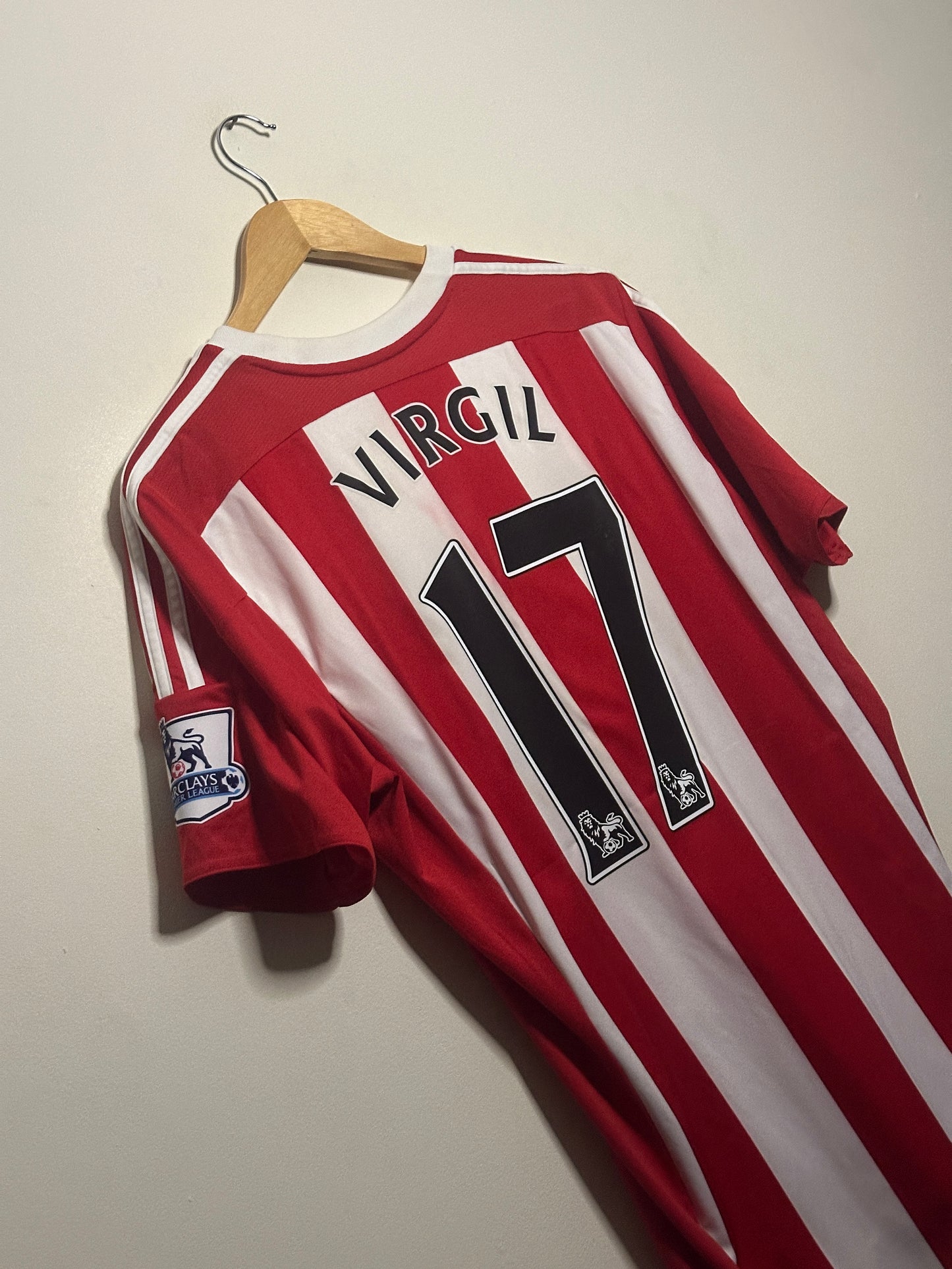 Virgil Van Dijk Southampton FC 2015-16 home football shirt (L)