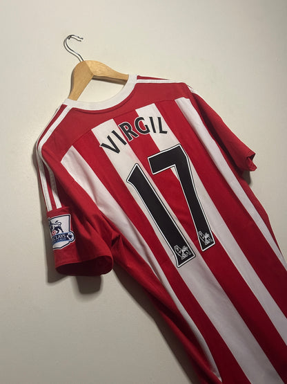 Virgil Van Dijk Southampton FC 2015-16 home football shirt (L)