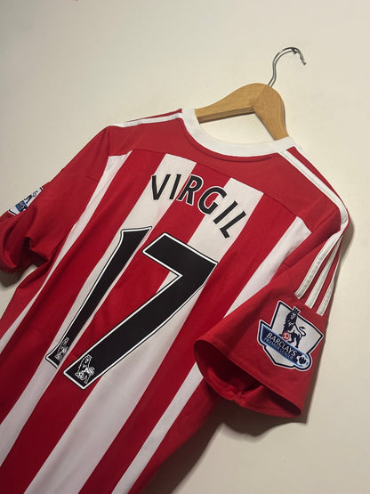 Virgil Van Dijk Southampton FC 2015-16 home football shirt (L)