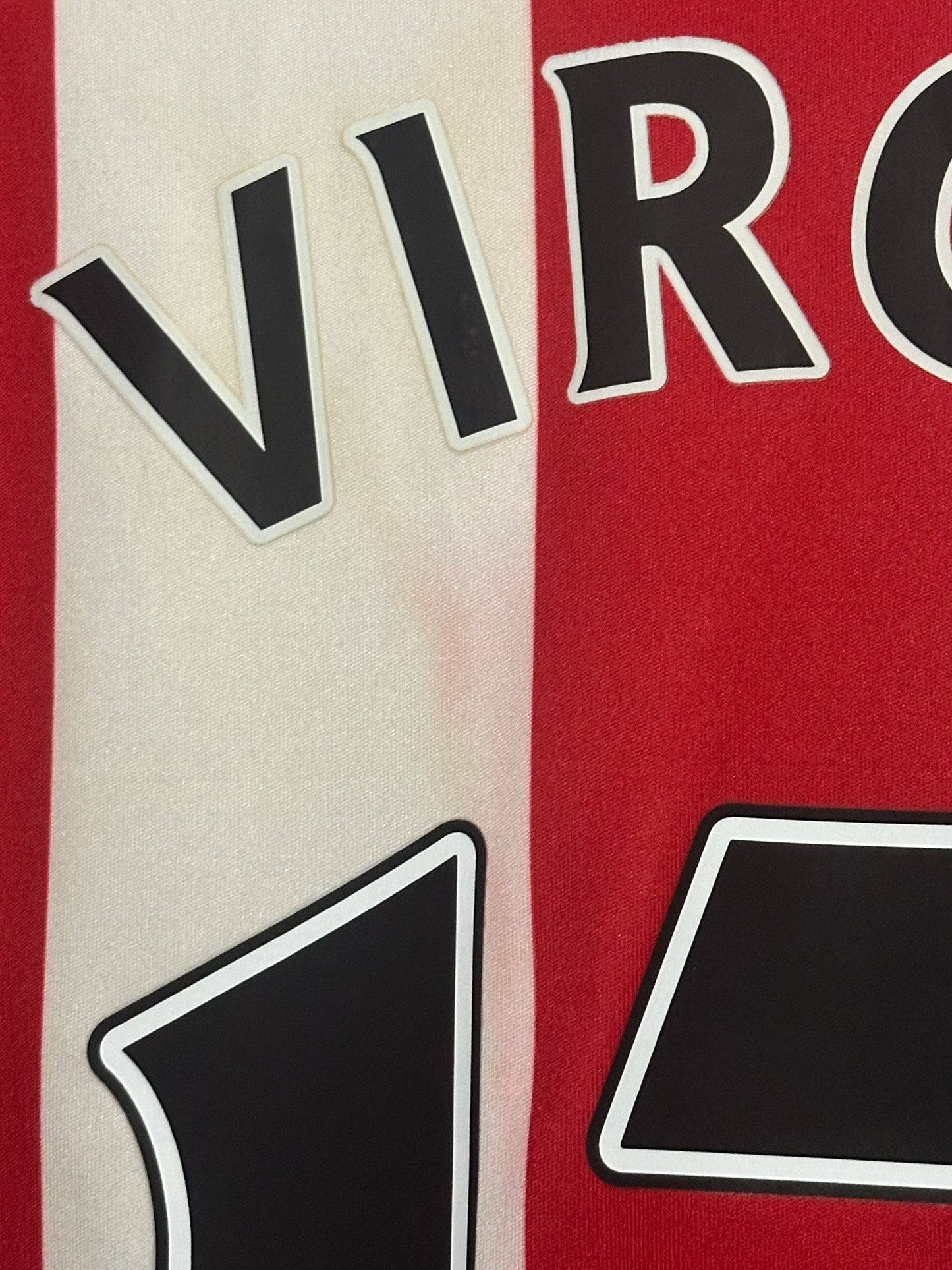 Virgil Van Dijk Southampton FC 2015-16 home football shirt (L)