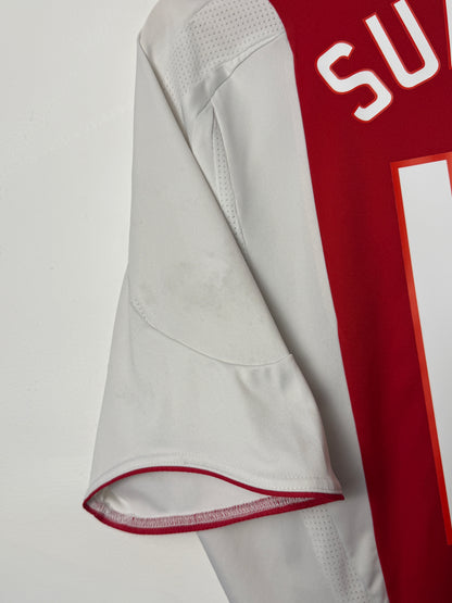 Luis Suarez AFC Ajax 2007-08 home football shirt (XL)