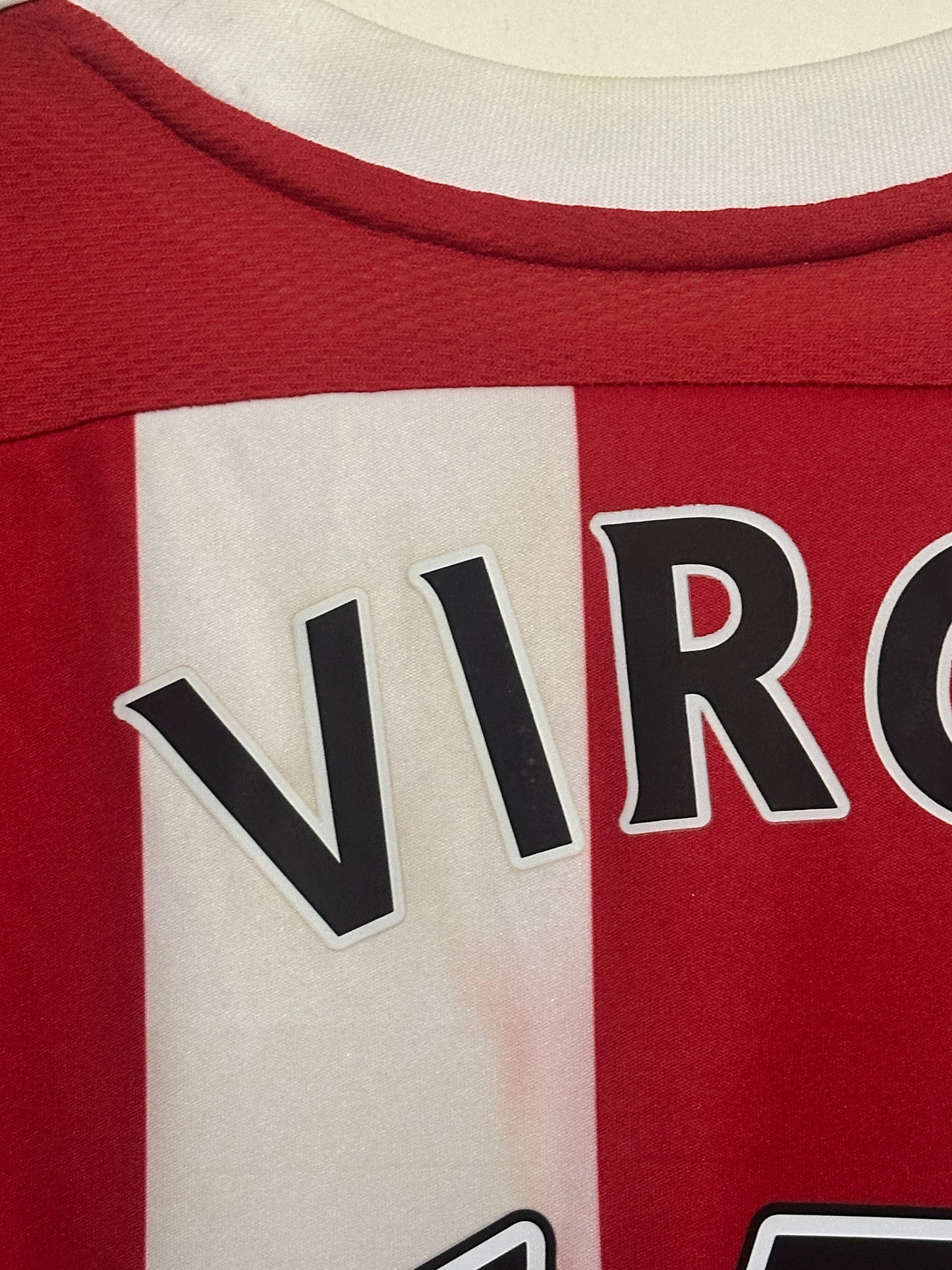 Virgil Van Dijk Southampton FC 2015-16 home football shirt (L)